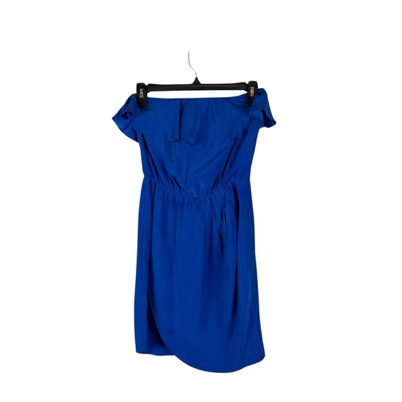 Amanda Uprichard Cobalt Blue Silk Dress XS Made in USA - Picture 1 of 8